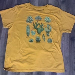 Fifth sun yellow cactus t-shirt.